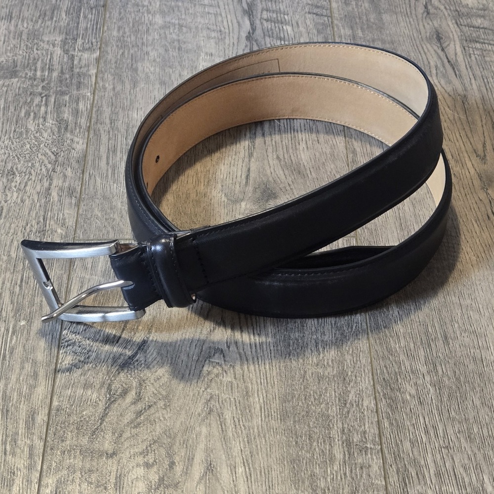 Allen Edmonds Classic Dress Belt 1021191 Black European Calfskin Leather Size 42